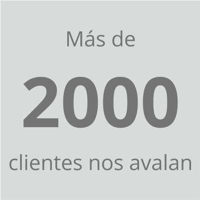 mas de 1800 clientes nos avalan